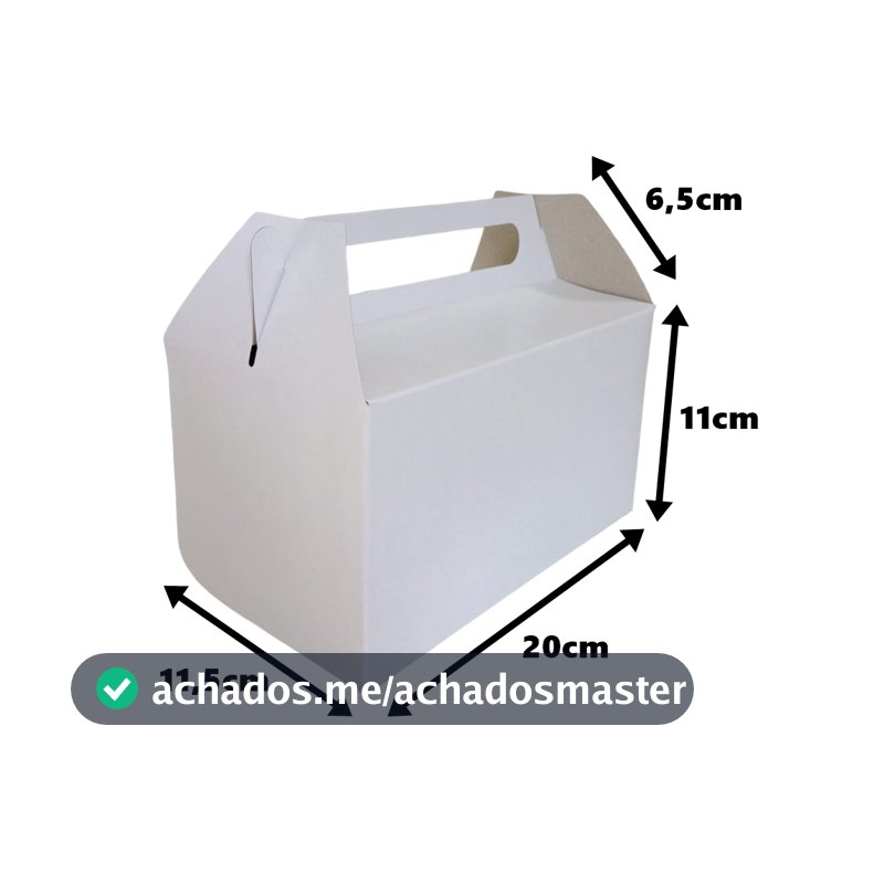 Caixa Maleta Para Lembrancinha, Delivery, Kit Lanche, Presente, Doces 10/20/25 e 30un