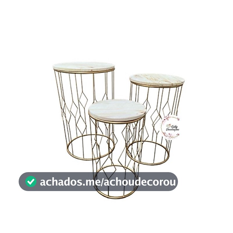 Trio de Mesa Londres fixo festa decoração