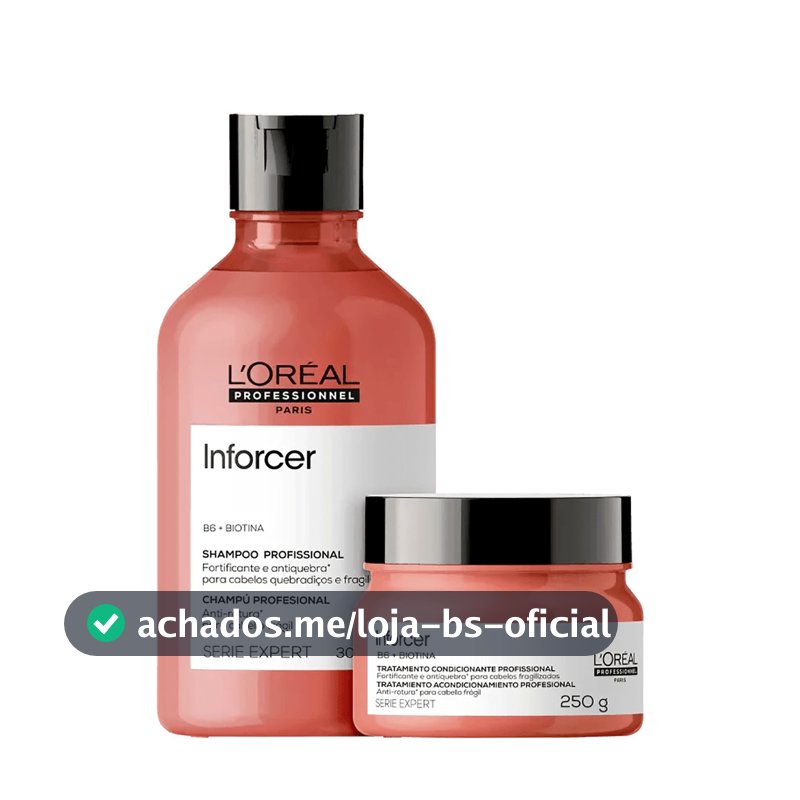 Kit Inforcer Shampoo 300ml e Máscara 250ml - L'Oréal