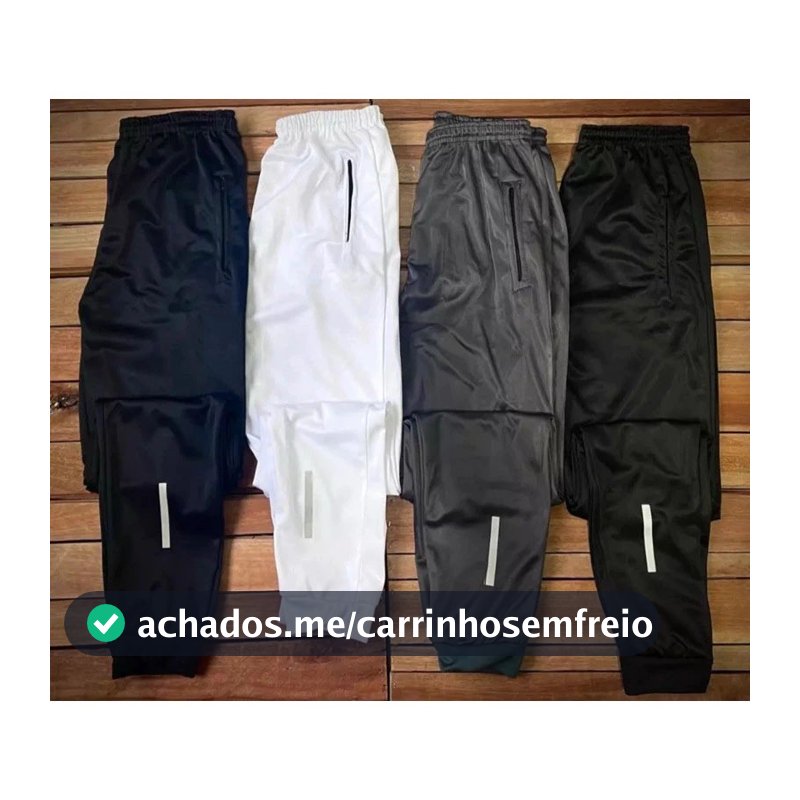 KIT 4 CALÇA MASCULINA JOGGER ACADEMIA COM STYLO REFLETIVO PROMOÇÃO 2K26