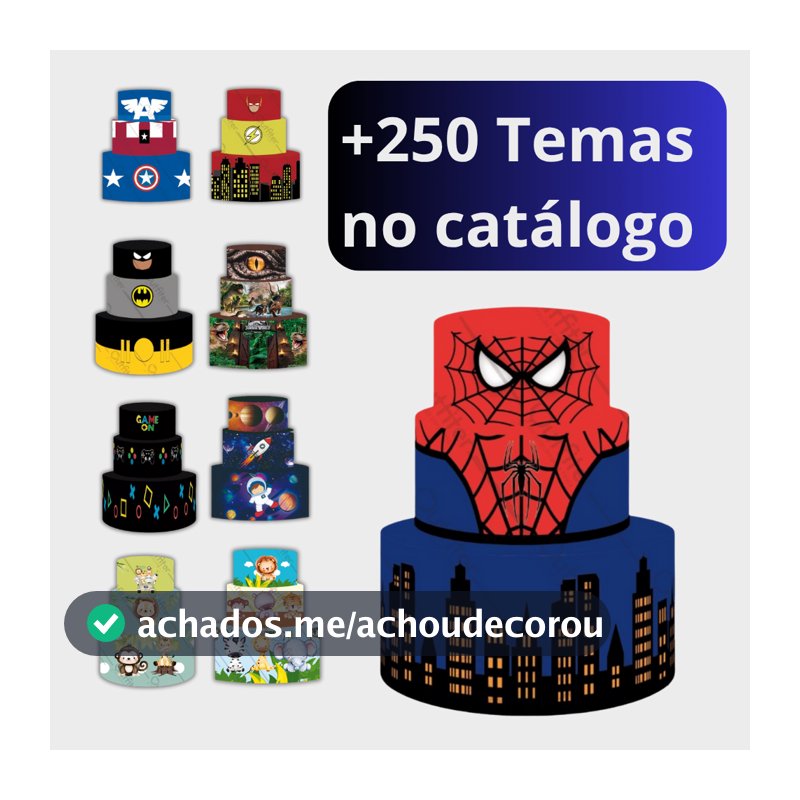 Capa Para Bolo Fake Estampada Eventos Aniversário Festa Trio de Capas Tecido Sublimado Veste Fácil