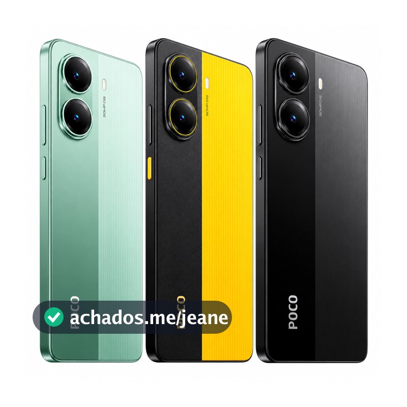 Poco X7 Pro 5G Smartphone 12GB 512GB Dual SIM NFC AMOLED 120Hz Câmera 50MP OIS Bateria Carregamento Rápido
