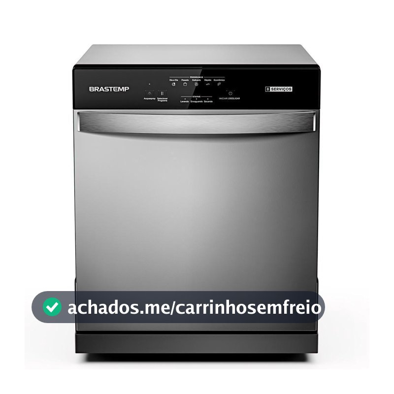 Lava Louças Brastemp 8 Serviços BLF08BS Cinza
