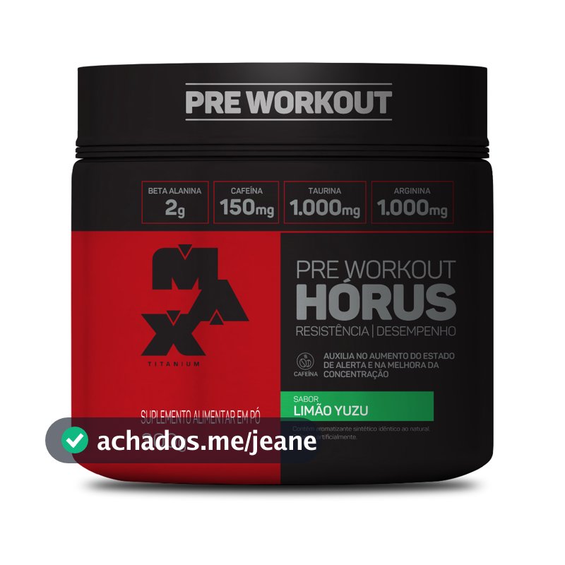 Pré Treino Horus - 300g - Max Titanium