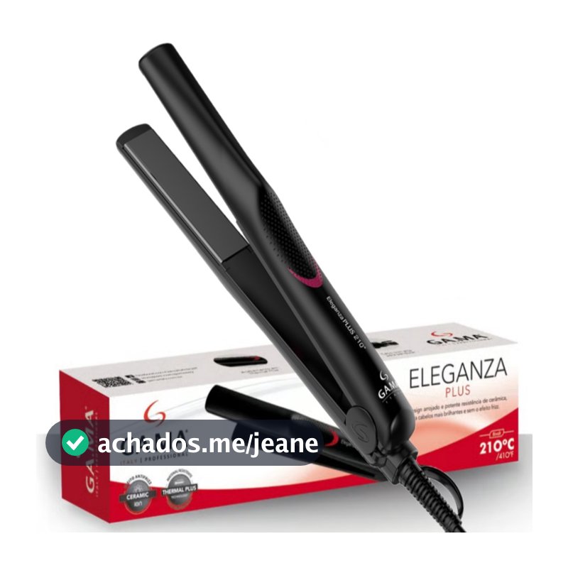 Chapinha Alisadora de Cabelo GA.MA Italy Eleganza Plus Ceramic Íon 210ºC Bivolt
