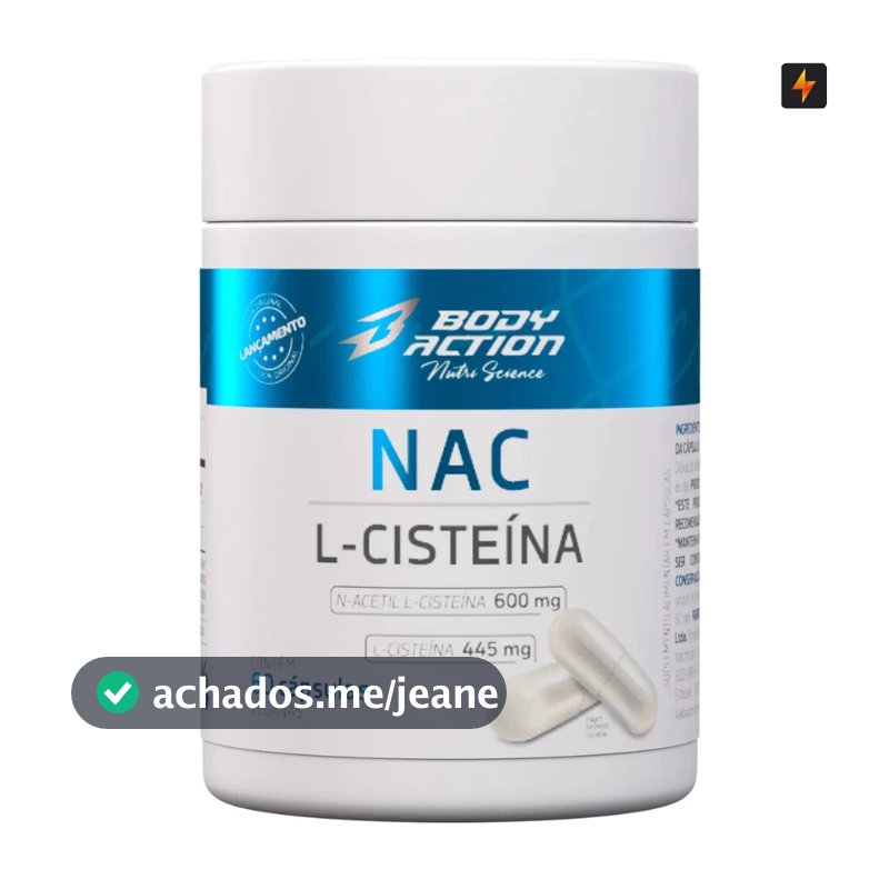 NAC L - Cisteína 60 Cápsulas Body Action