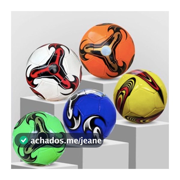 Kit com 5 Bolas De Futebol Futsal Pequena Profissional 15cm Cores Aleatórias