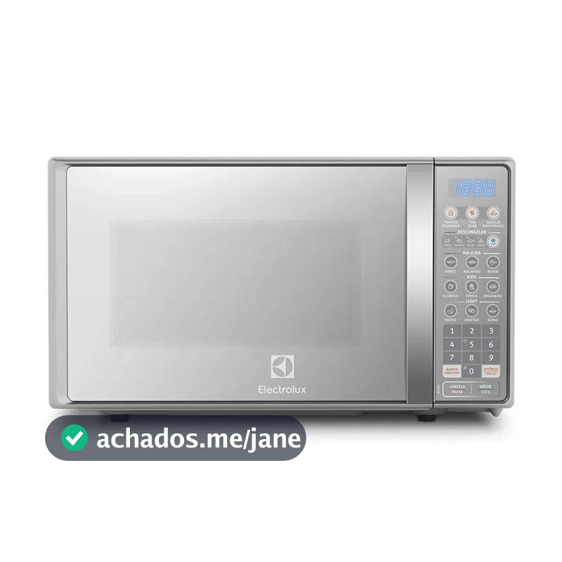 Micro-ondas Electrolux 20L cor Inox Espelhado com Função Tira Odor (MT30S)