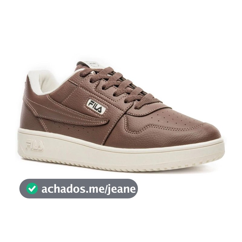 Tênis Couro Fila Acd Classic Masculino - Marrom