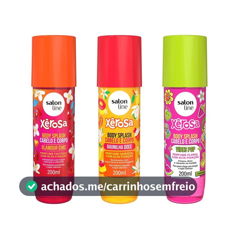 Kit Xerosa com 3 Body Splash 200ml
