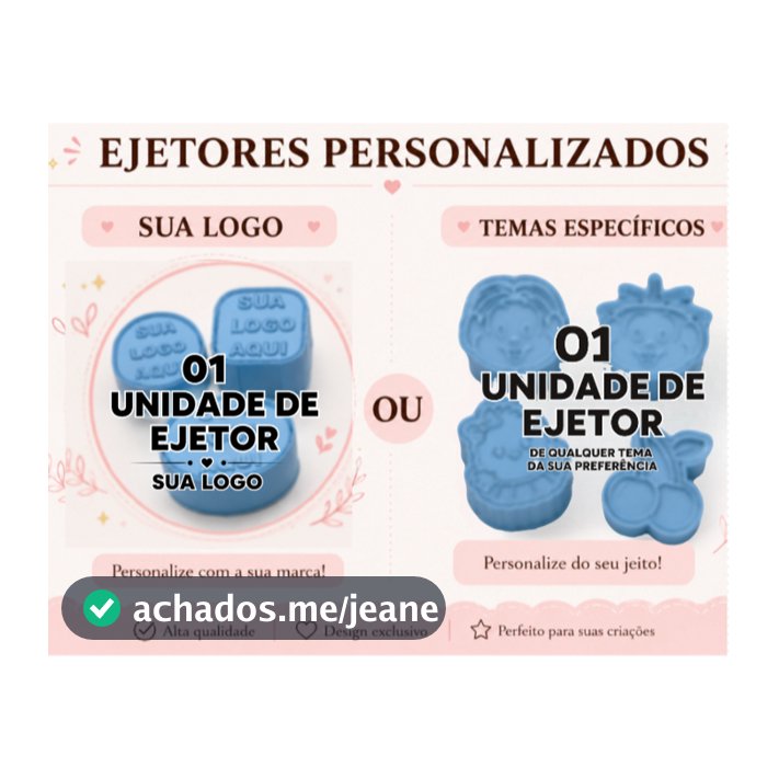 Ejetor Personalizado Sua Logo/ Temas Específicos- Modelador para doces temáticos e personalizados