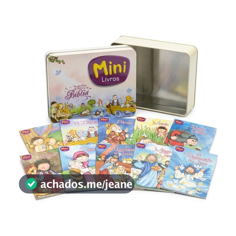 Kit Com 10 Livros + Lata - As Mais Belas Histórias da Bíblia