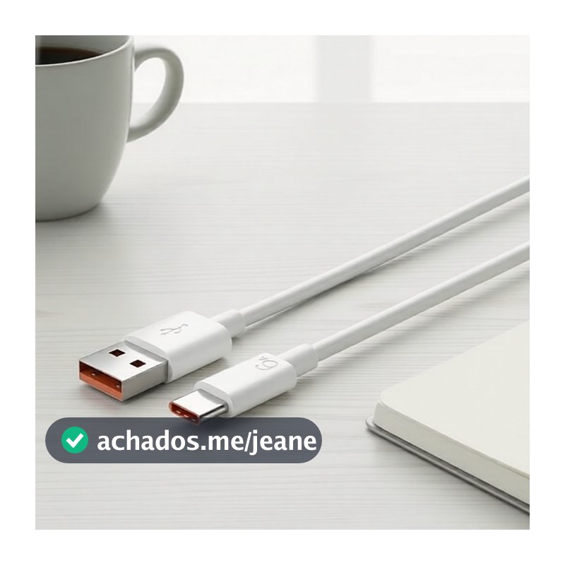 Cabo Turbo Xiaomi 6A USB-C 120W para 11T/Redmi Note 14/13/12/Poco X7 Pro, Carregamento Rápido