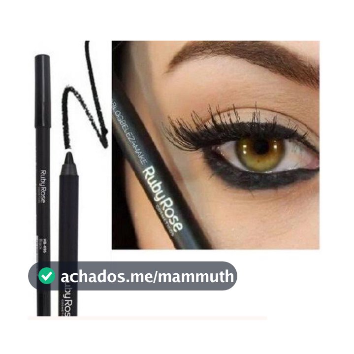 Ruby Rose Hb-050 Lapis Delineador P/ Olhos Carbon Black