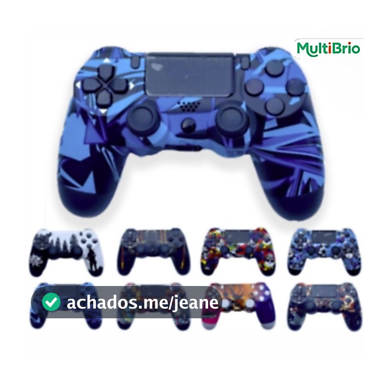 Controle Sem Fio com Design Camuflado para PS4 Cabo de Carregamento e Performance Superior