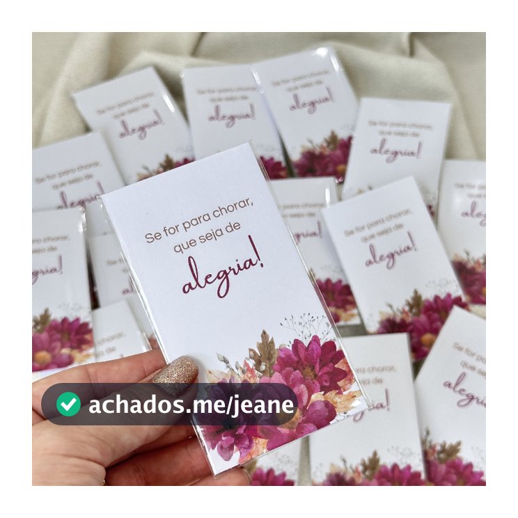 50 Lágrimas de Alegria Personalizadas para Casamento - PRONTA ENTREGA