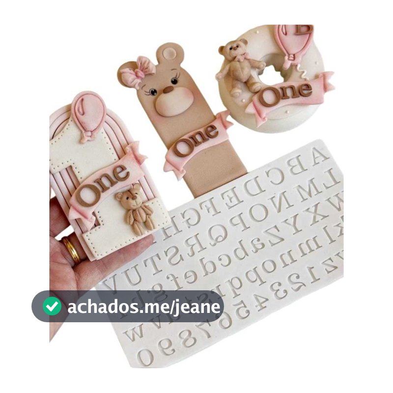 Molde de silicone Alfabeto Letra de forma