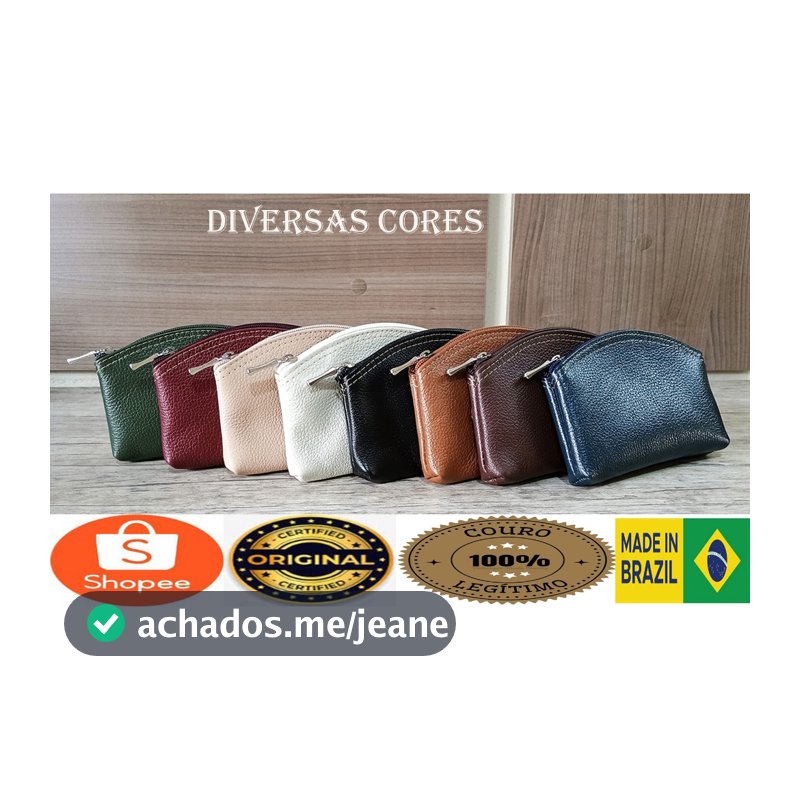 Porta Niquel unisex tamnho G ou P  de couro legítimo.