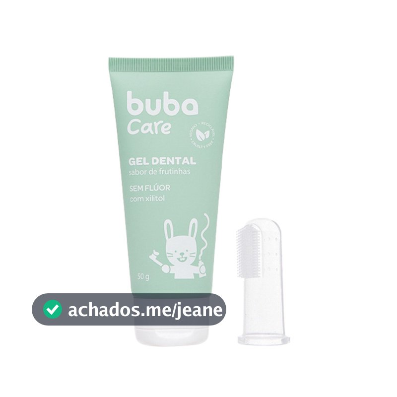 Gel Dental para Bebê Buba Care Sem Flúor Vegano 50g