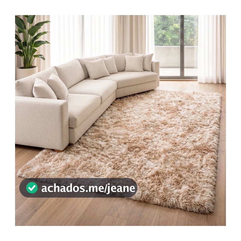 Tapete Sala Grande 2,00 x 2,50 Peludo Felpudo Várias Cores Promoção