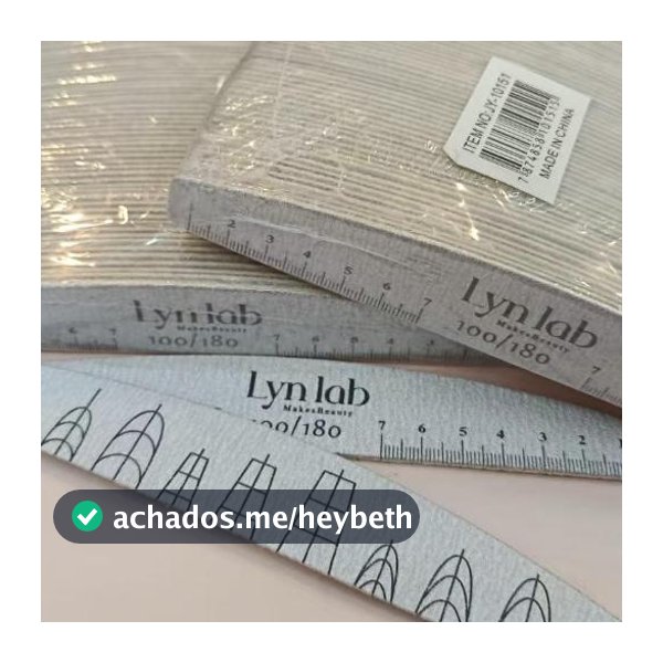 Kit 20 Lixas Abrasivas 100/180 - Profissional LynLab JY10151