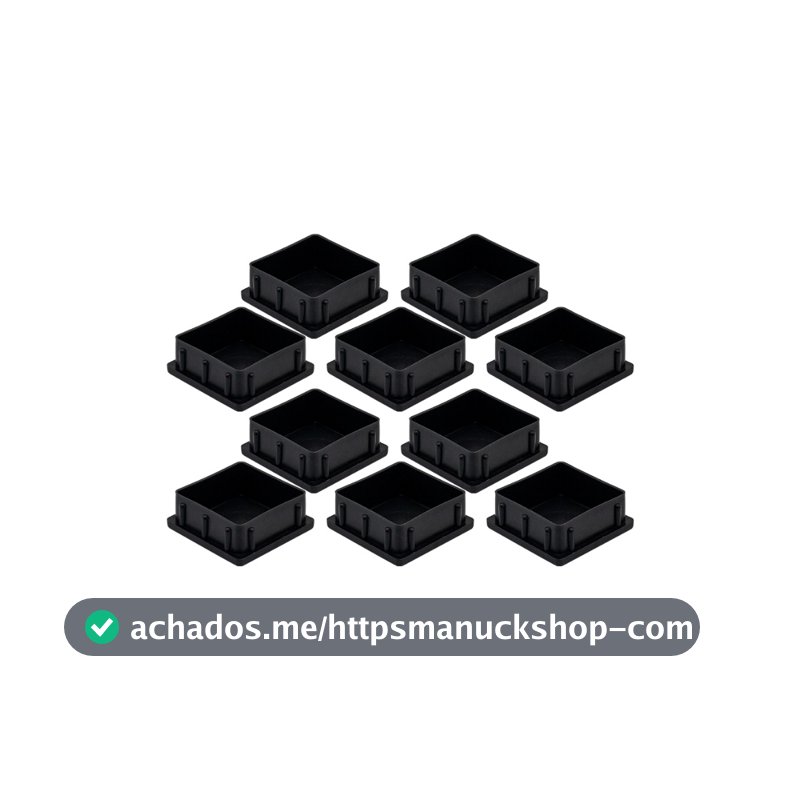 50 Ponteiras Tampas Reforcada 50x50 - Tubo Metalon Quadrado