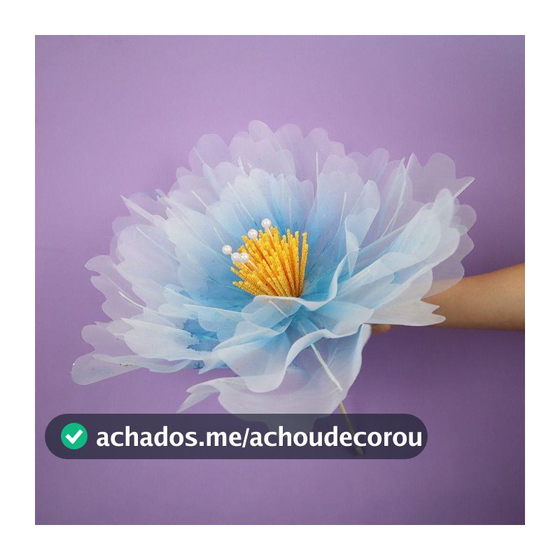 Cabeça de Flor Grande  , Peônia Artificial Realista 50cm para Decoração de Festa e Exposição no Chão