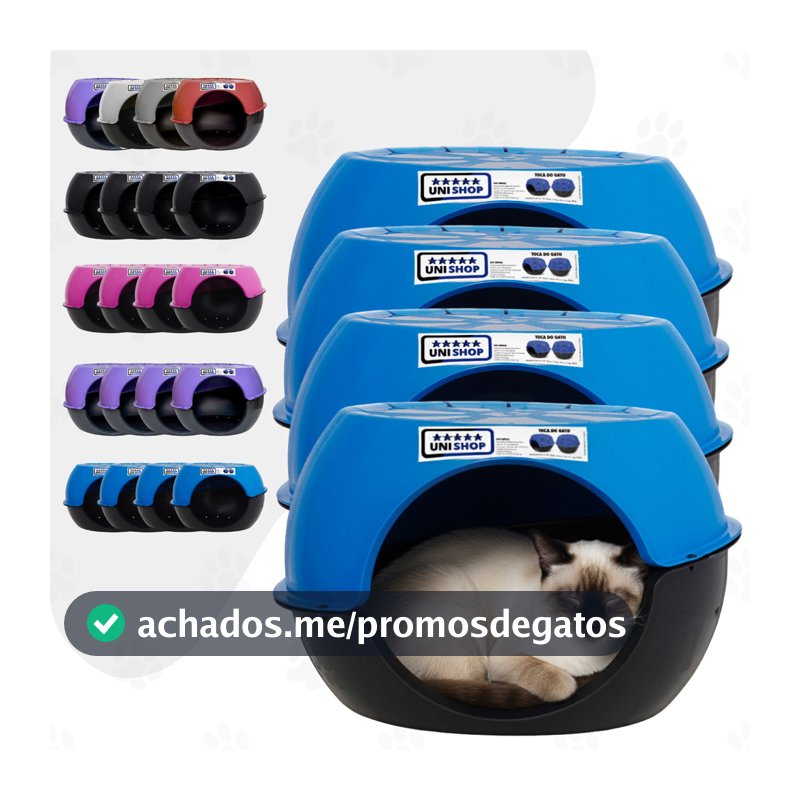Kit 4 Tocas Cama Para Gatos Casinha Pet alt