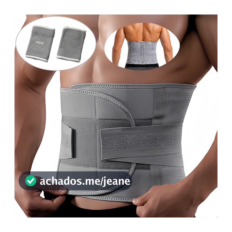 Cinta de treino waist trainer masculino modelador abdominal com fechamento ajustável