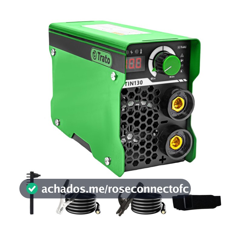Máquina De Solda Inversora 100a Mma Tin130 Trato 60 Hz Leve 220v