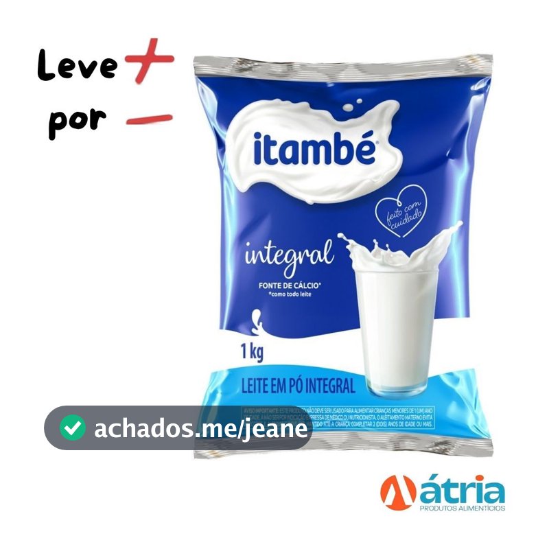 Leite em Pó Integral 1kg Itambé