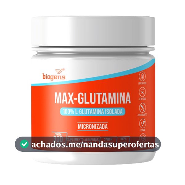 BIOGENS MAX GLUTAMINA 300G (100% L-GLUTAMINA)