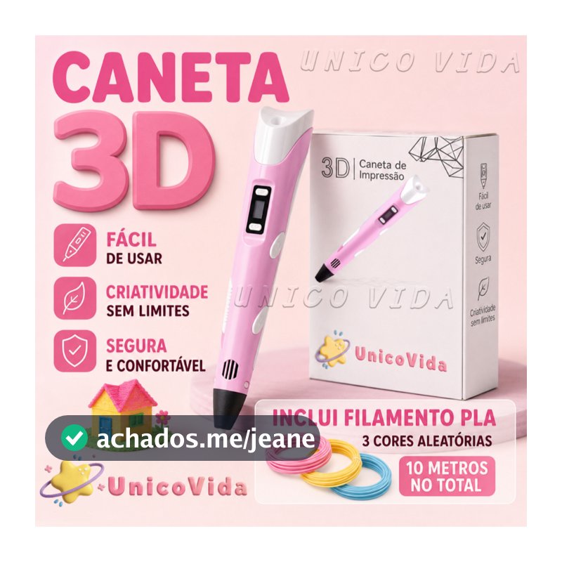 Caneta De Impressão Mágica 3D Grátis 10M DIY PLA Filamento, Tela, Desenho Brinquedo Presente De Aniversário Criança ABS