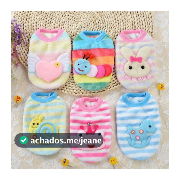 Flannel Roupas Quentes De Cachorro De Estimação Recém-Nascido Gato De Outono De Inverno Colete De Animais