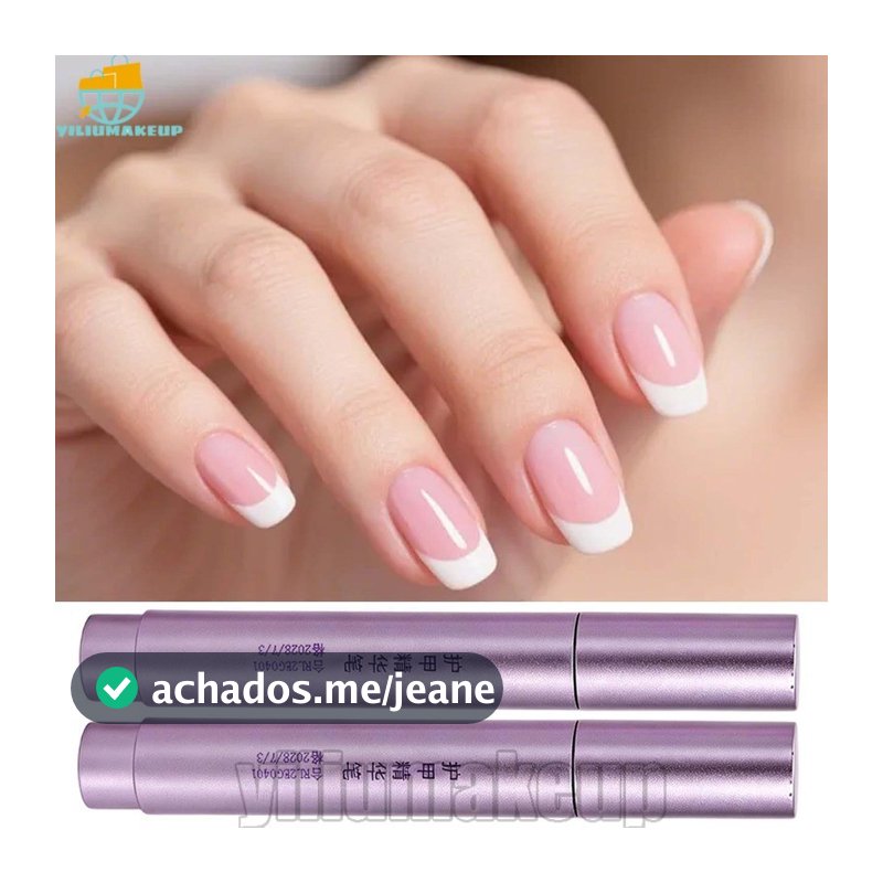 [Quick] 4-1Pc 3 Em 1 Caneta De Óleo Para Cutícula De Unha-Empurrador De-Pincel De Essência De Armadura De Mão-Intensific