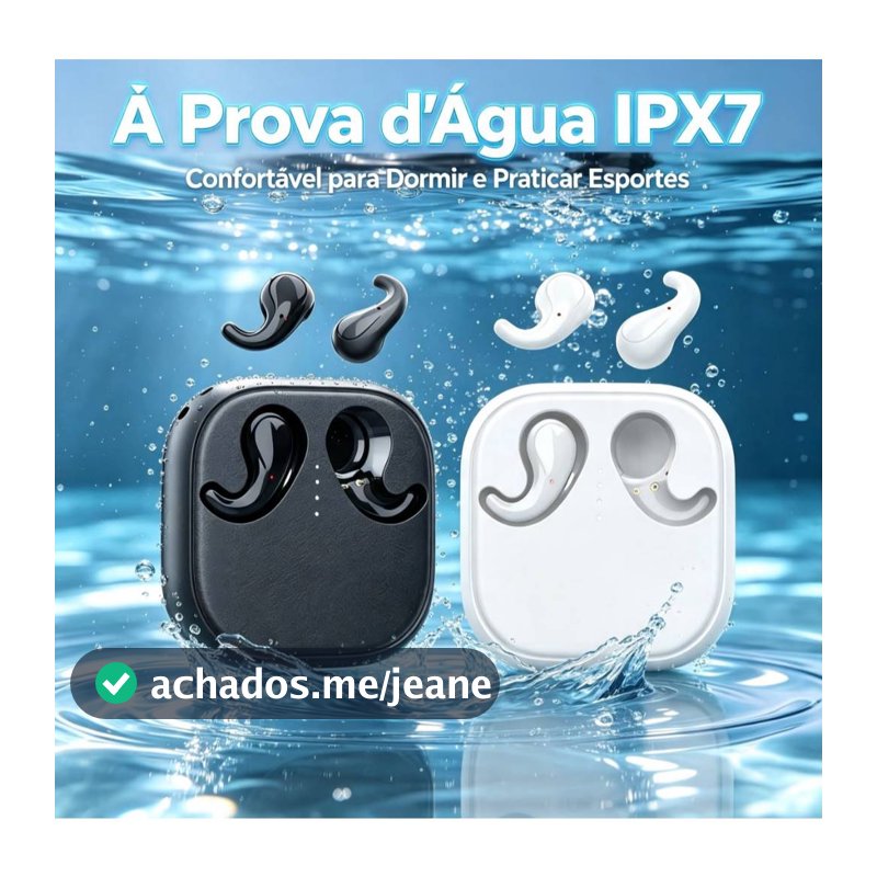 Fone de ouvido estéreo sem fio à prova d'água com Bluetooth caixa de carregamento longa duração T70