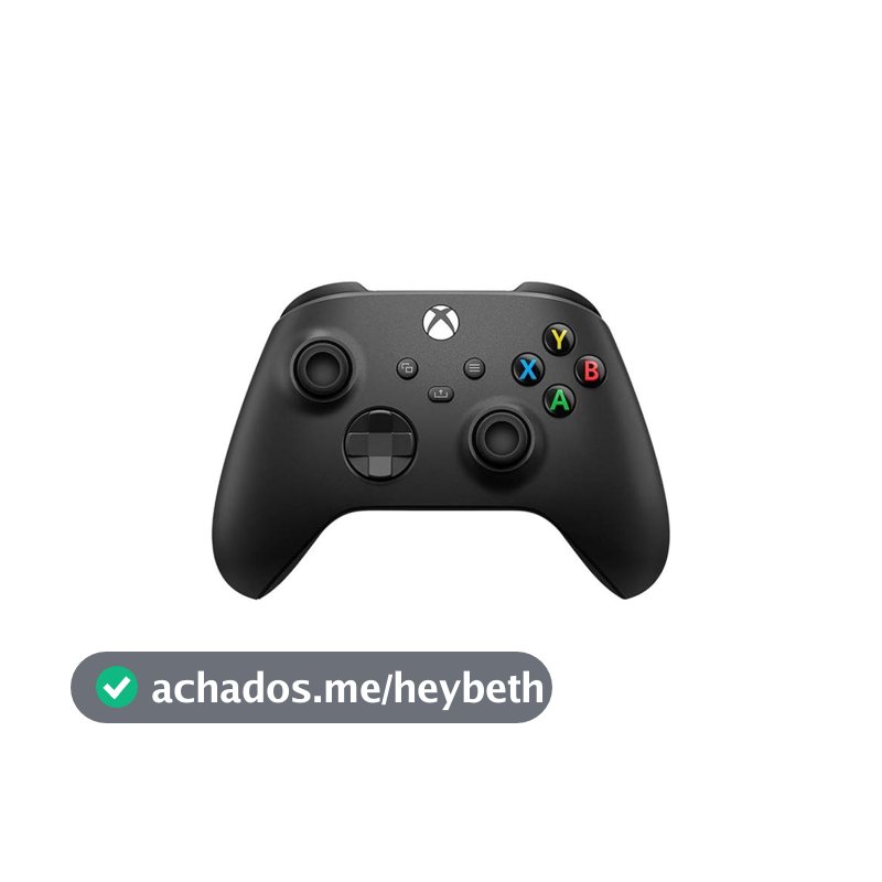 Controle para Xbox Sem Fio Carbon Black