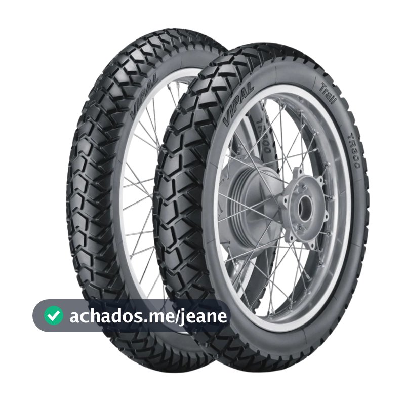 Par Pneu Moto Vipal 110/90-17 + 90/90-19 Tr300 ORIGINAL Bros150 bros 160 crosser150