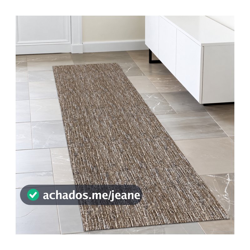 Passadeira Grande 3,00m x 0,65m Atenas Antiderrapante Quarto Corredor Decor