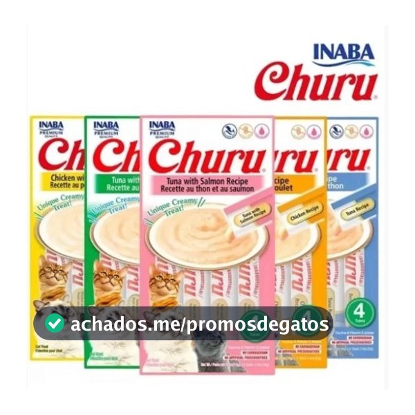 Petisco Purê Churu Original Inaba diversos sabores