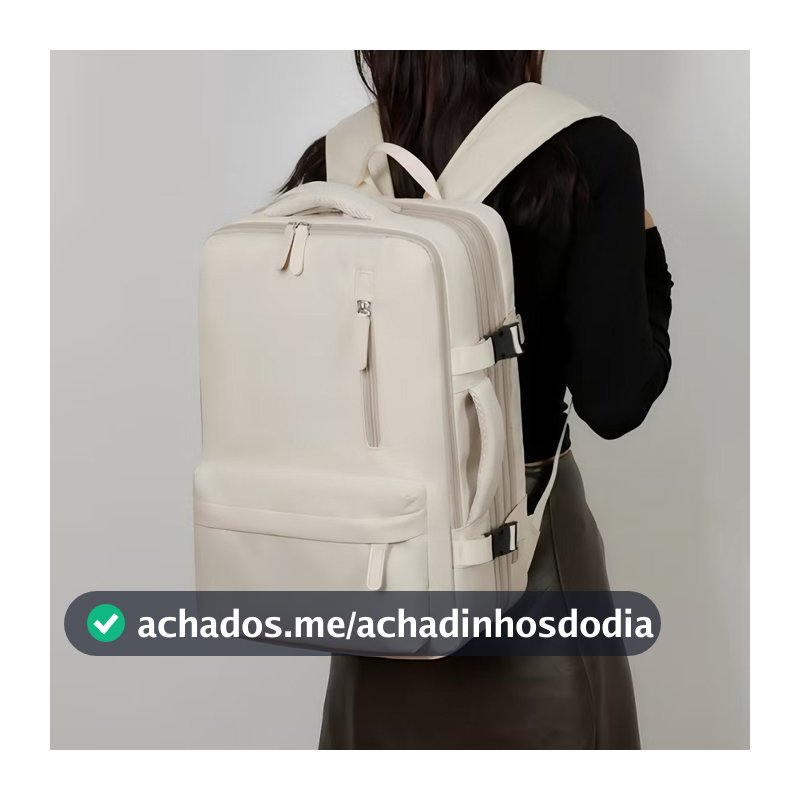 Mochila Viagem Feminina Masculinas Multifuncional Reforçada Impermeável Expansível Mochila Notebook