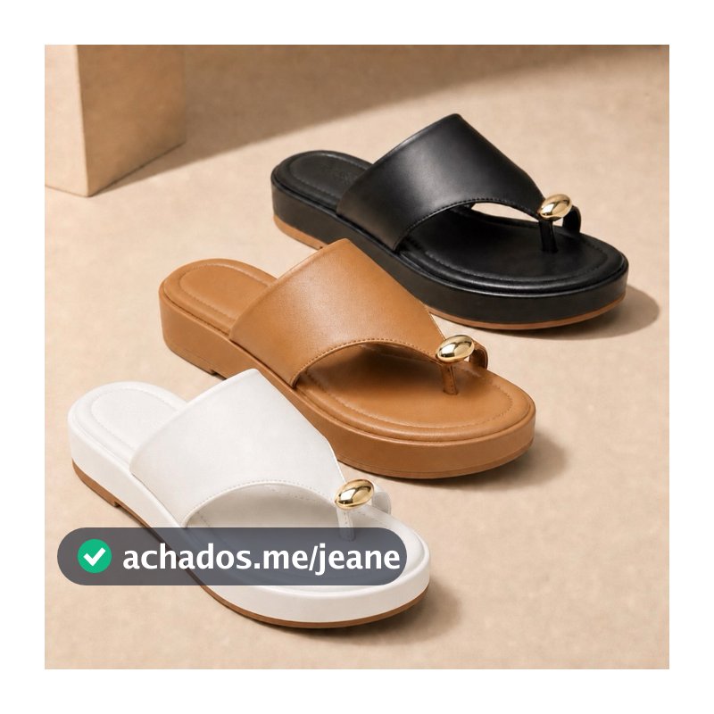 Sandália Asa Delta Flatform Feminina Plataforma Confortável Leve Moda Blogueira Verão Estilosa