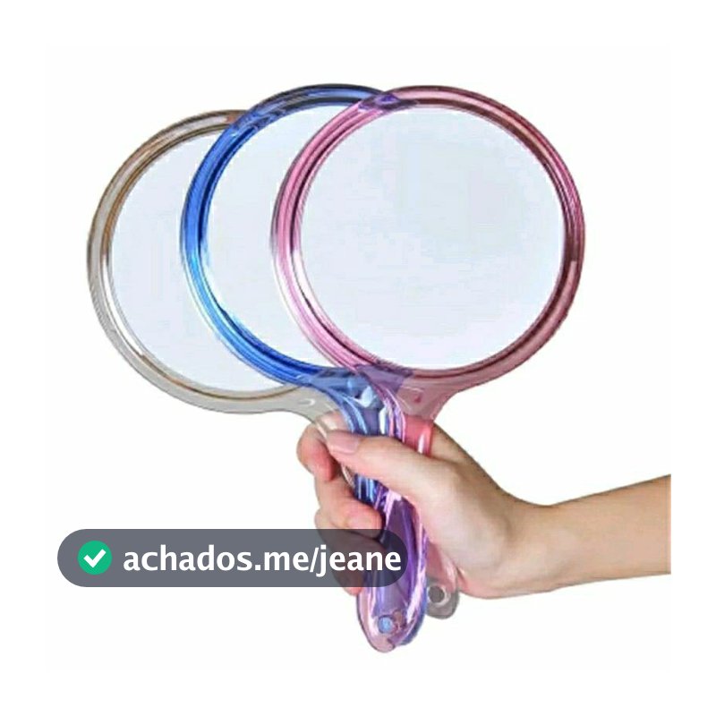 Espelho de Mão Dois Lados e Um lado com lente de aumento 01unid