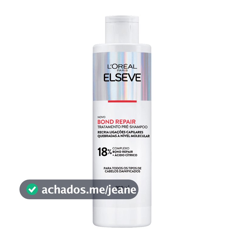 Tratamento Pré-Shampoo Reparação e Reconstrução para Cabelos Danificados Elseve Bond Repair L'Oréal Paris 200ml
