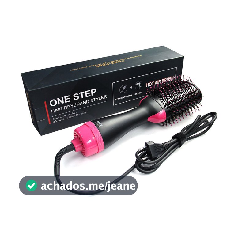 Escova Secadora Alisadora Modeladora 1000w Uso Profissional E Chapinha Triondas Original Modeladora Cabelo Profissional