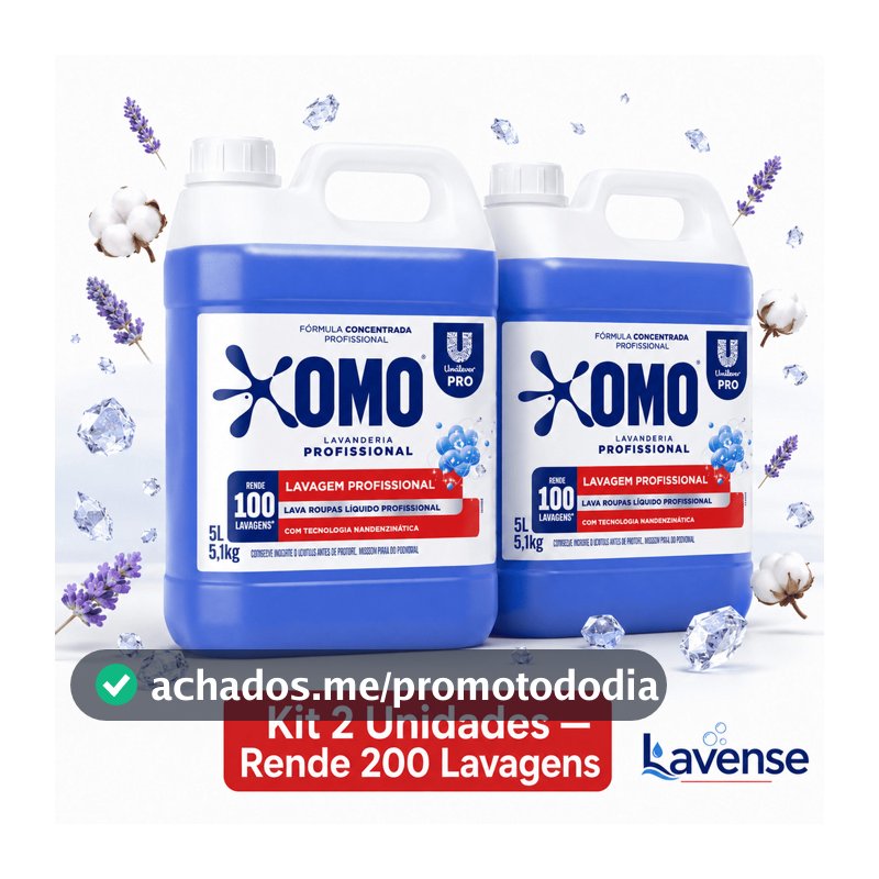 Sabão Líquido 5L Custo Benefício Concentrado Remove Encardido Gordura Suor 100 Lavagens Kit 2