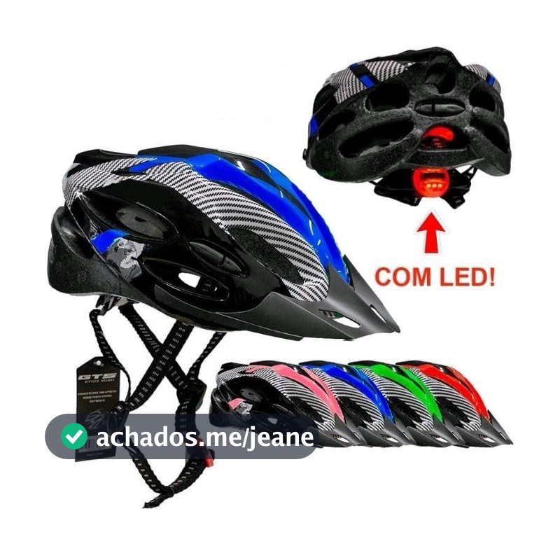 Capacete Bike Com Sinalizador Led Ciclismo Alta Protecao (BYORN/DEKO/GTS/ELEMENT)