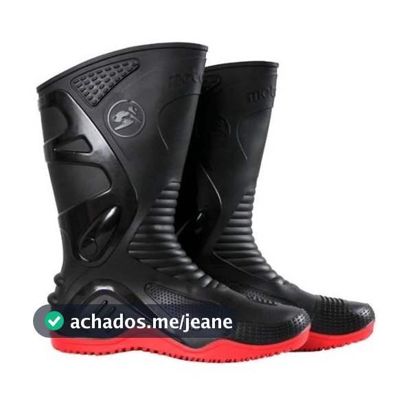 Bota de Chuva Moto Motoqueiro Motociclista Motoboy Motosafe 100% Impermeável Antiderrapante Flexível