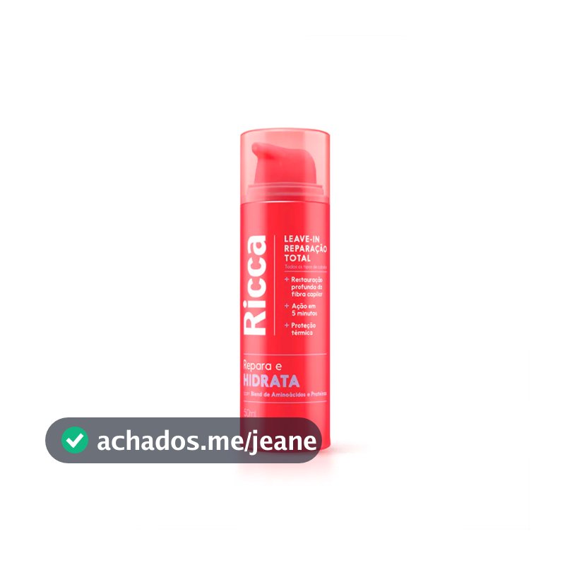 LEAVE-IN REPARAÇÃO TOTAL RICCA 50ML