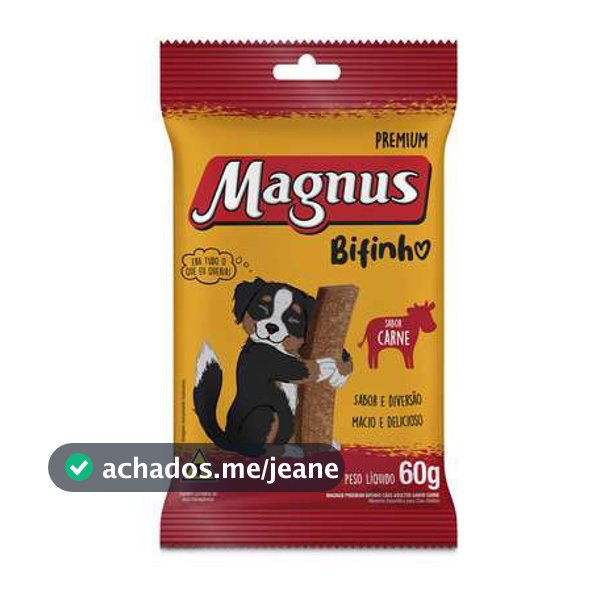 Petisco Bifinho Magnus Palito Premium 60 gr